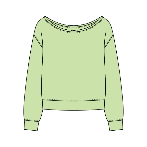 Daydream Off Shoulder Sweatshirt - The Collegiate Lineup