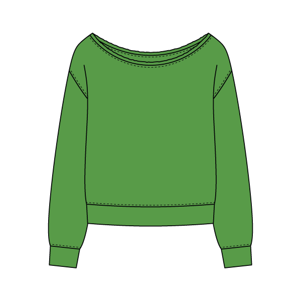 Daydream Off Shoulder Sweatshirt - The Collegiate Lineup