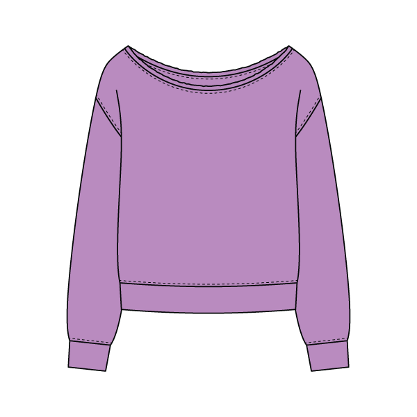 Daydream Off Shoulder Sweatshirt - The Collegiate Lineup