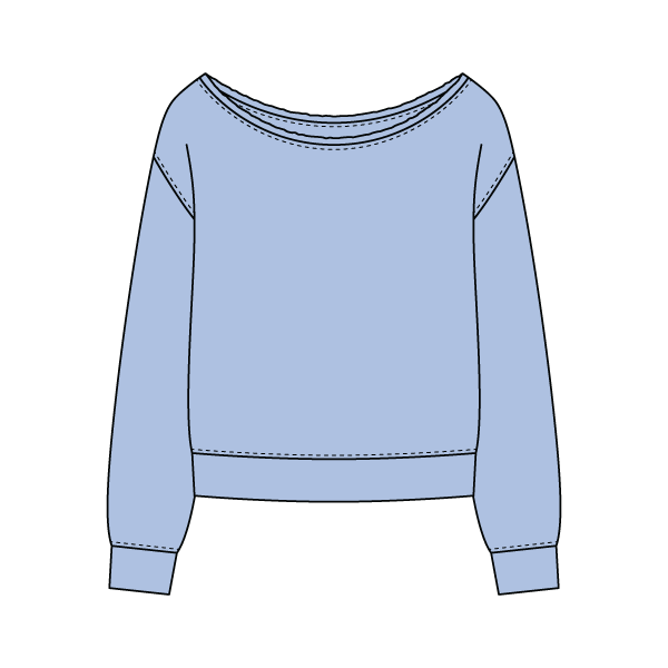 Daydream Off Shoulder Sweatshirt - The Collegiate Lineup
