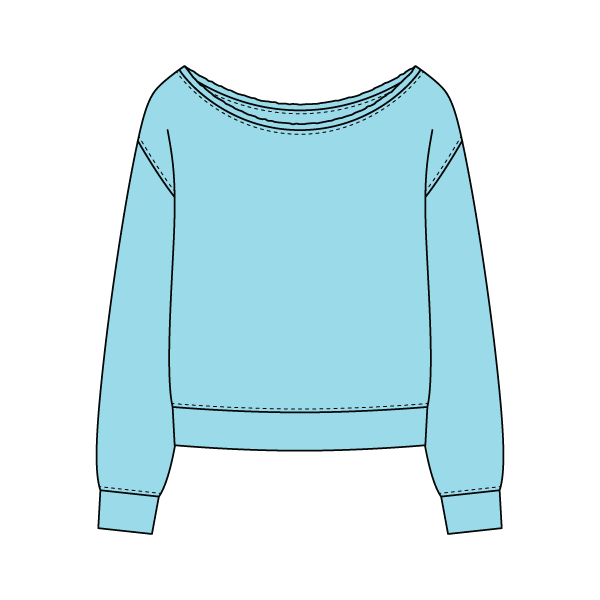 Daydream Off Shoulder Sweatshirt - The Collegiate Lineup