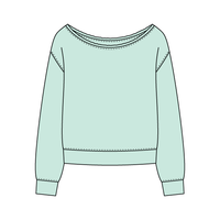 Daydream Off Shoulder Sweatshirt - The Collegiate Lineup