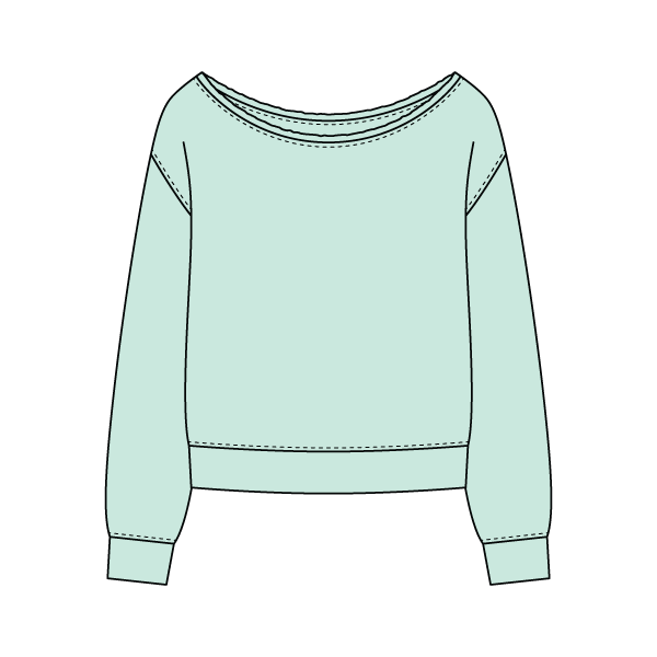 Daydream Off Shoulder Sweatshirt - The Collegiate Lineup