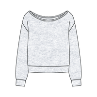 Daydream Off Shoulder Sweatshirt - The Collegiate Lineup