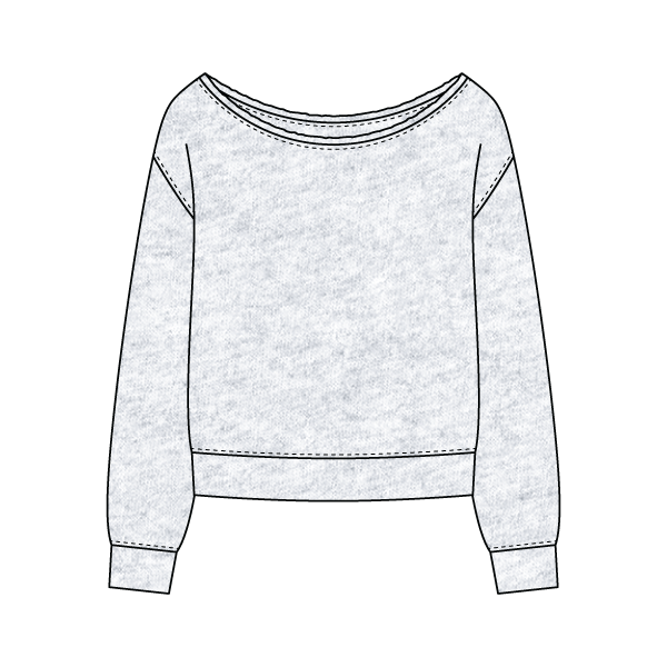 Daydream Off Shoulder Sweatshirt - The Collegiate Lineup