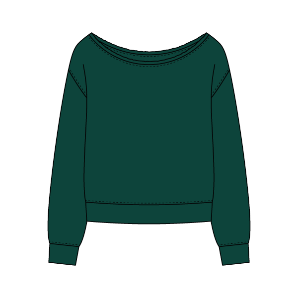 Daydream Off Shoulder Sweatshirt - The Collegiate Lineup