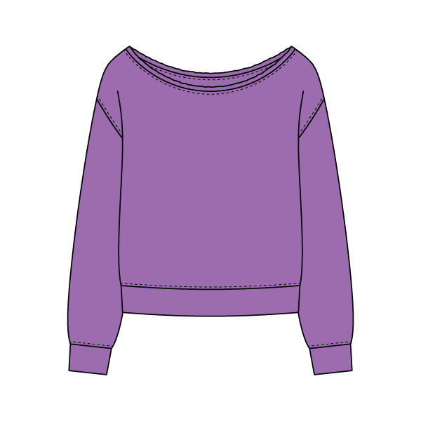 Daydream Off Shoulder Sweatshirt - The Collegiate Lineup