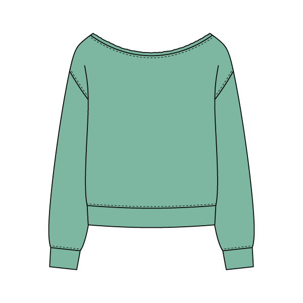 Daydream Off Shoulder Sweatshirt - The Collegiate Lineup