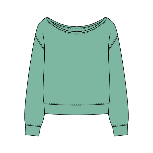 Daydream Off Shoulder Sweatshirt - The Collegiate Lineup