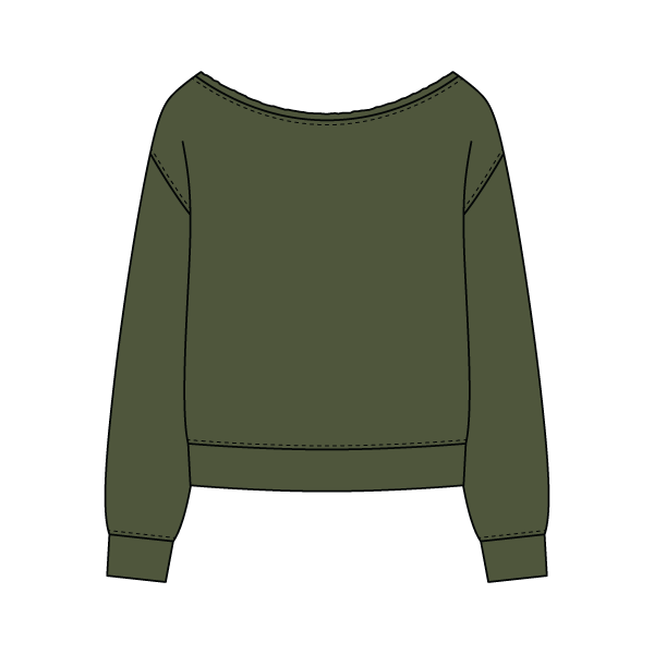 Daydream Off Shoulder Sweatshirt - The Collegiate Lineup