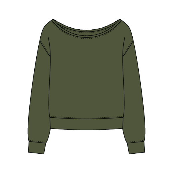 Daydream Off Shoulder Sweatshirt - The Collegiate Lineup