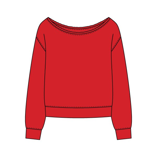 Daydream Off Shoulder Sweatshirt - The Collegiate Lineup