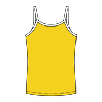 Rib Full-Length Tank with Contrast Spaghetti Straps - The Collegiate Lineup
