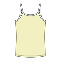 Rib Full-Length Tank with Contrast Spaghetti Straps - The Collegiate Lineup