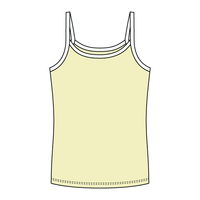 Rib Full-Length Tank with Contrast Spaghetti Straps - The Collegiate Lineup