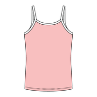 Rib Full-Length Tank with Contrast Spaghetti Straps - The Collegiate Lineup