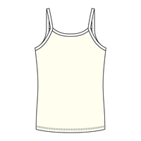 Rib Full-Length Tank with Contrast Spaghetti Straps - The Collegiate Lineup