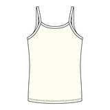Rib Full-Length Tank with Contrast Spaghetti Straps - The Collegiate Lineup
