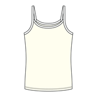Rib Full-Length Tank with Contrast Spaghetti Straps - The Collegiate Lineup