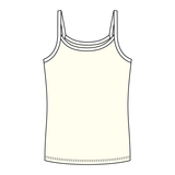 Rib Full-Length Tank with Contrast Spaghetti Straps - The Collegiate Lineup