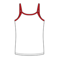 Rib Full-Length Tank with Contrast Spaghetti Straps - The Collegiate Lineup