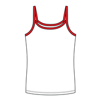 Rib Full-Length Tank with Contrast Spaghetti Straps - The Collegiate Lineup