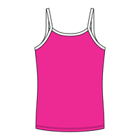 Rib Full-Length Tank with Contrast Spaghetti Straps - The Collegiate Lineup