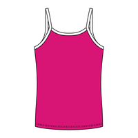 Rib Full-Length Tank with Contrast Spaghetti Straps - The Collegiate Lineup