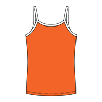 Rib Full-Length Tank with Contrast Spaghetti Straps - The Collegiate Lineup