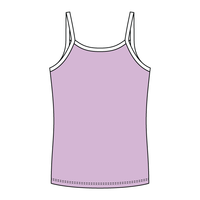 Rib Full-Length Tank with Contrast Spaghetti Straps - The Collegiate Lineup