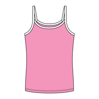 Rib Full-Length Tank with Contrast Spaghetti Straps - The Collegiate Lineup