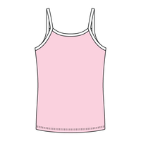Rib Full-Length Tank with Contrast Spaghetti Straps - The Collegiate Lineup