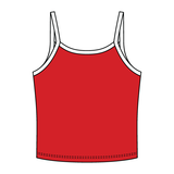 Rib Tank with Contrast Spaghetti Strap - The Collegiate Lineup