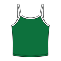 Rib Tank with Contrast Spaghetti Strap - The Collegiate Lineup