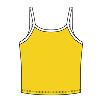 Rib Tank with Contrast Spaghetti Strap - The Collegiate Lineup