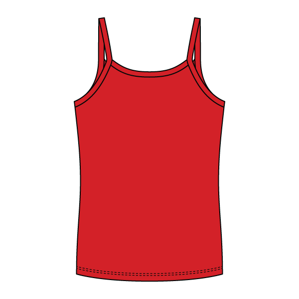 Rib Full-Length Tank with Spaghetti Straps - The Collegiate Lineup