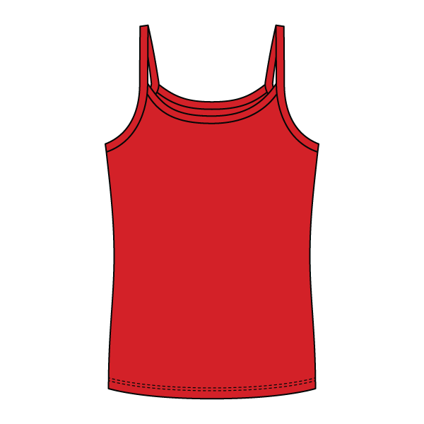 Rib Full-Length Tank with Spaghetti Straps - The Collegiate Lineup