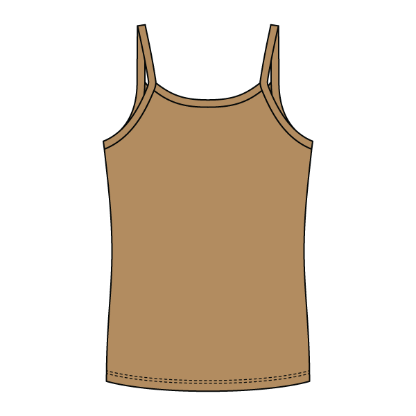 Rib Full-Length Tank with Spaghetti Straps - The Collegiate Lineup