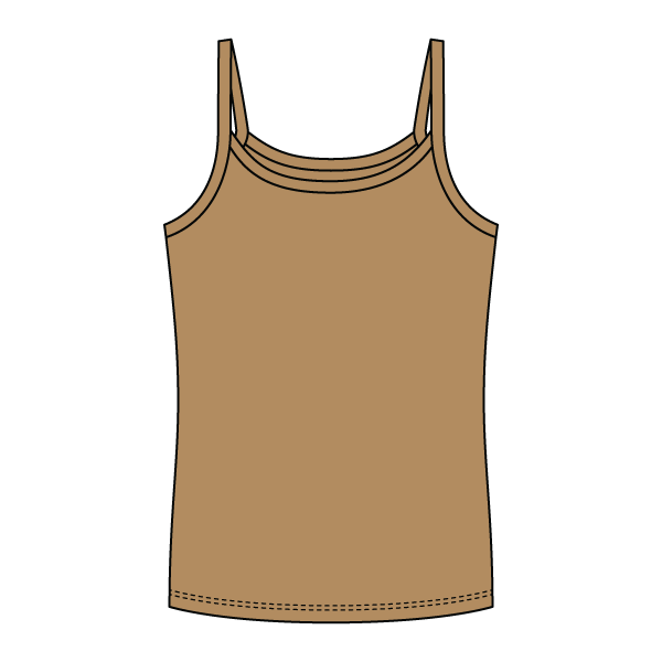 Rib Full-Length Tank with Spaghetti Straps - The Collegiate Lineup
