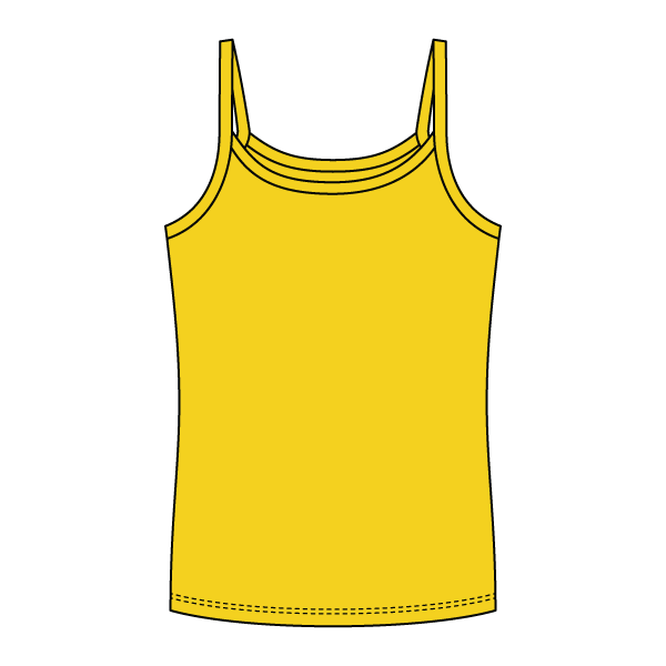 Rib Full-Length Tank with Spaghetti Straps - The Collegiate Lineup