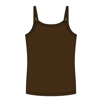 Rib Full-Length Tank with Spaghetti Straps - The Collegiate Lineup