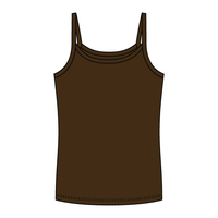 Rib Full-Length Tank with Spaghetti Straps - The Collegiate Lineup