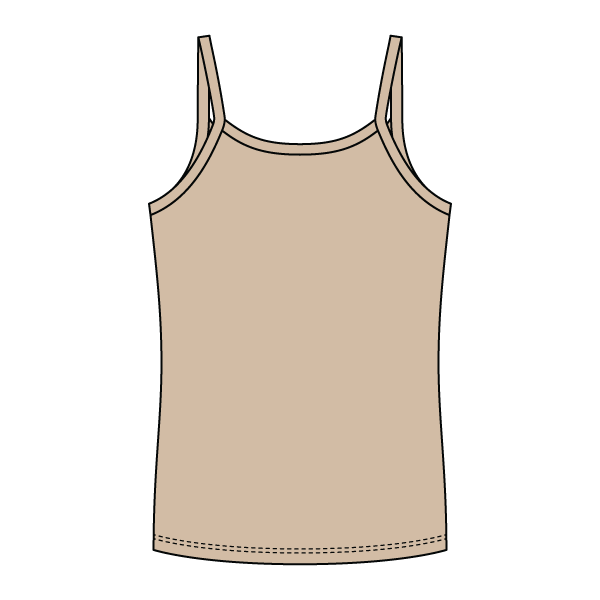 Rib Full-Length Tank with Spaghetti Straps - The Collegiate Lineup