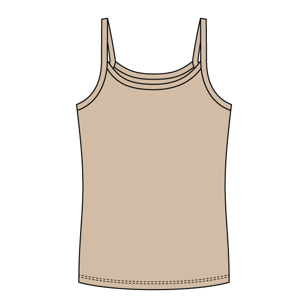 Rib Full-Length Tank with Spaghetti Straps - The Collegiate Lineup
