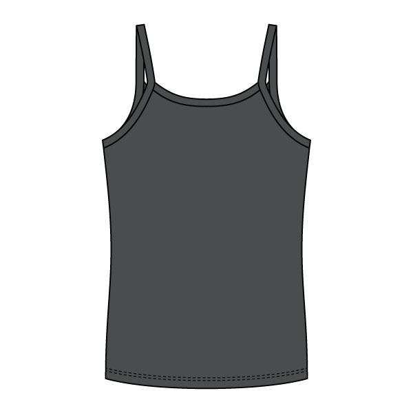 Rib Full-Length Tank with Spaghetti Straps - The Collegiate Lineup