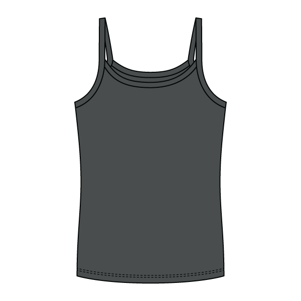Rib Full-Length Tank with Spaghetti Straps - The Collegiate Lineup