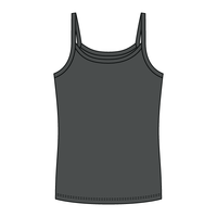 Rib Full-Length Tank with Spaghetti Straps - The Collegiate Lineup