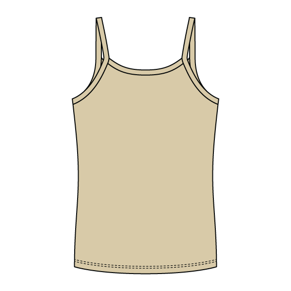 Rib Full-Length Tank with Spaghetti Straps - The Collegiate Lineup