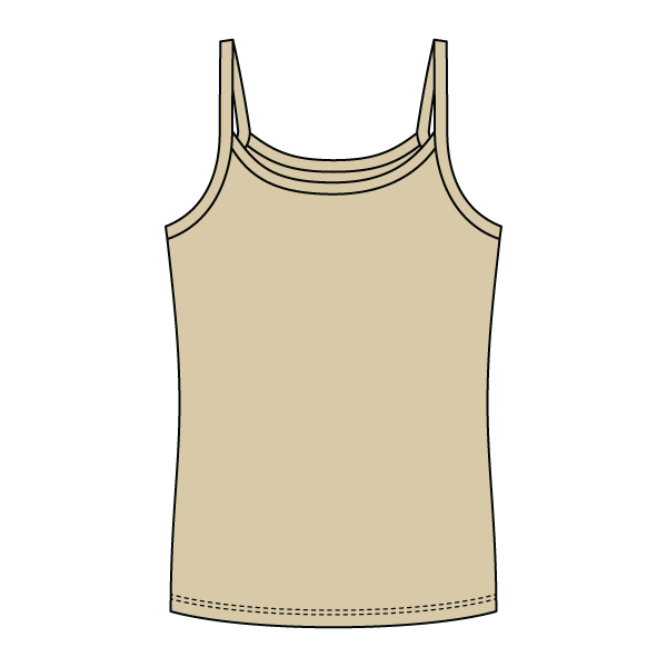 Rib Full-Length Tank with Spaghetti Straps - The Collegiate Lineup