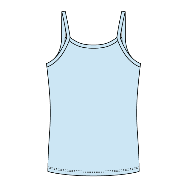 Rib Full-Length Tank with Spaghetti Straps - The Collegiate Lineup